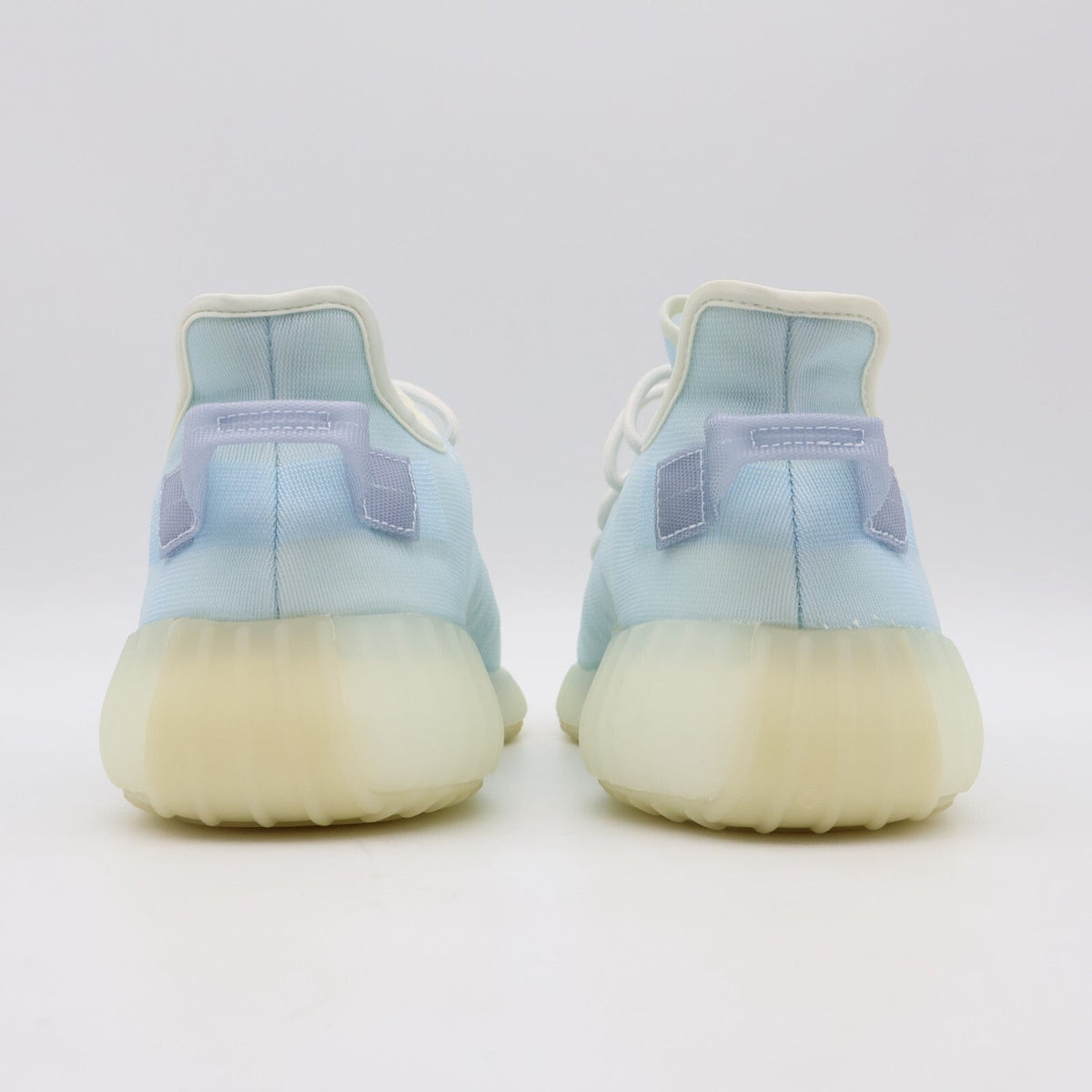 GW2869 Adidas Yeezy Boost 350 V2 Mono Ice Light Crystal Blue White Beige Aqua