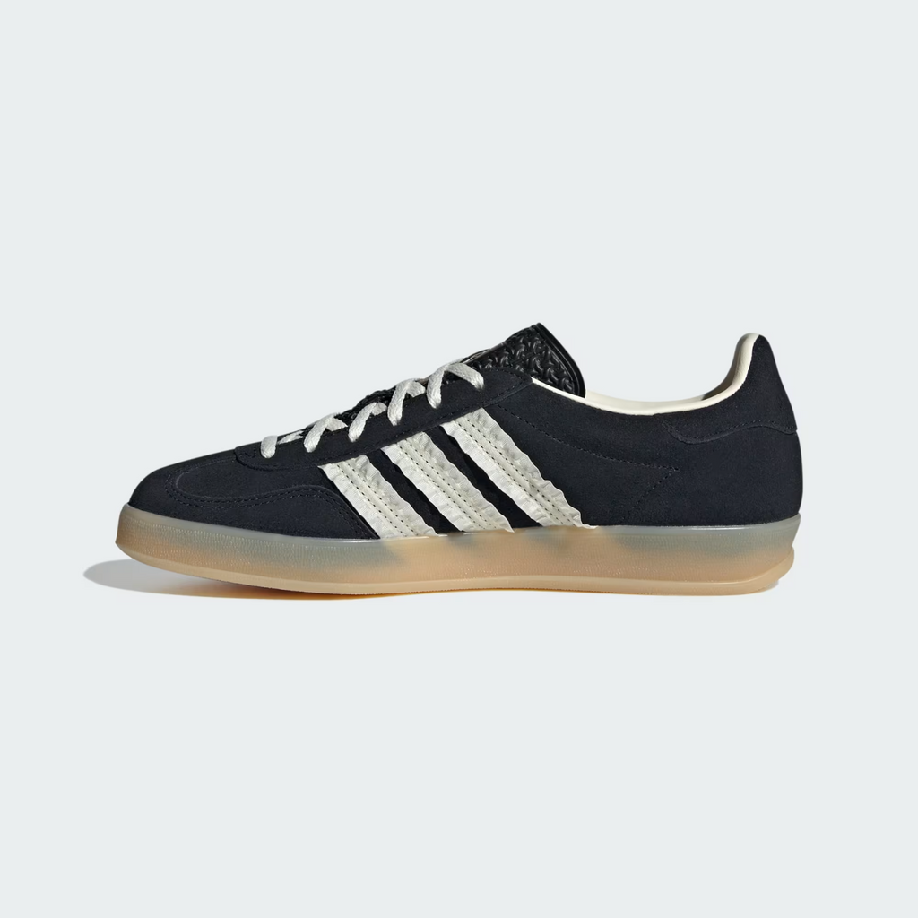 JS1412 adidas Originals Gazelle Indoor Core Black Cream White Gum (Women's)
