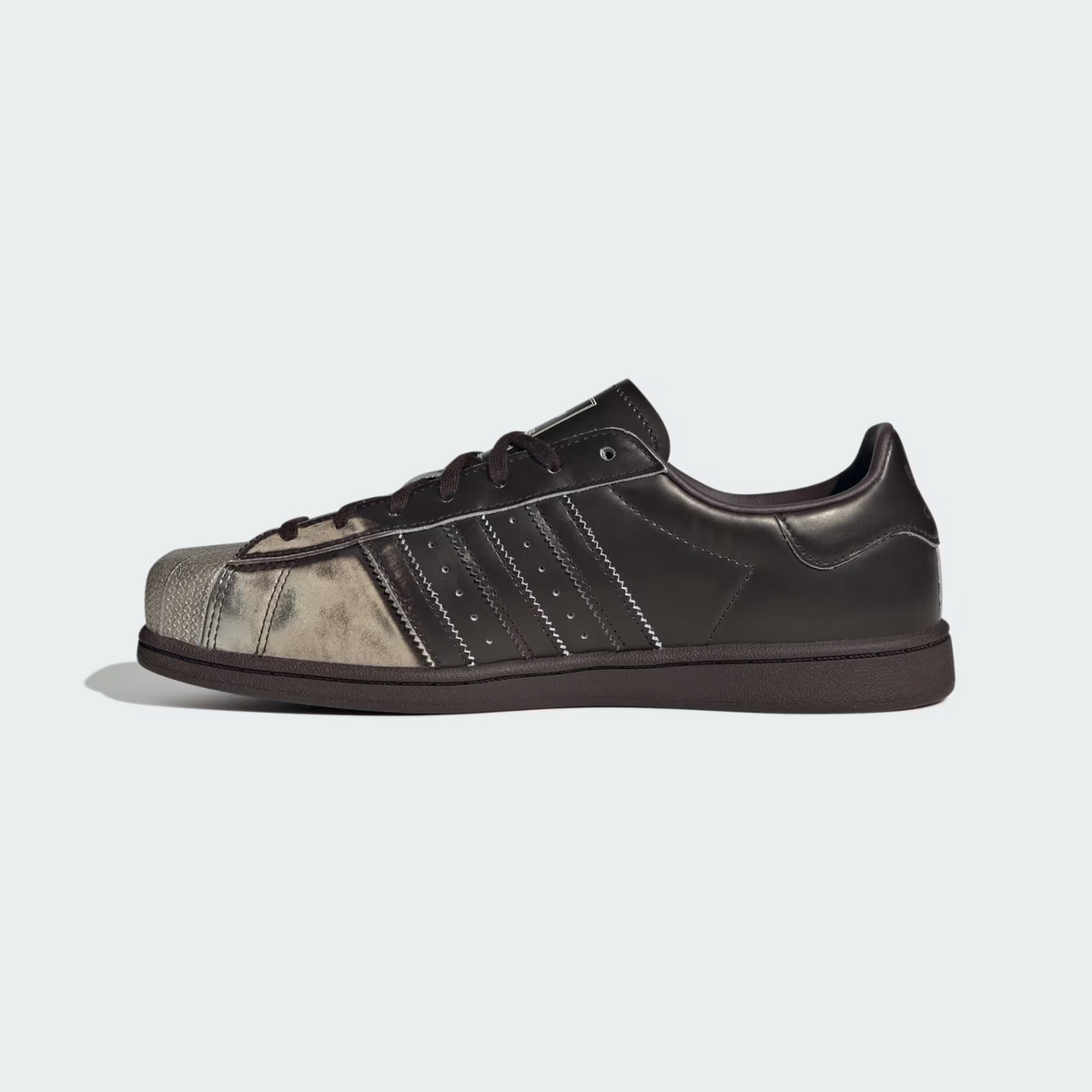 KI7296 adidas Superstar SQ "Aurora Coffee/Silver Metallic/Cream White" (Women's)