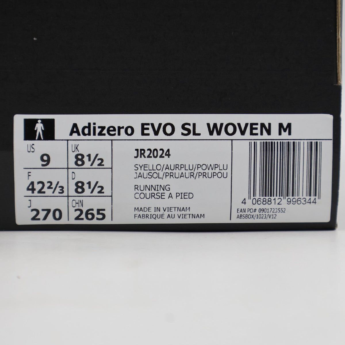 JR2024 adidas Adizero Evo SL Solar Yellow Aurora Plum Powder Plum (Men's)