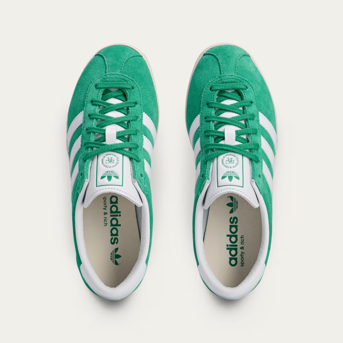 JP8560 Sporty & Rich Ã adidas Originals  Blanc Court Green Cloud White (Women's)