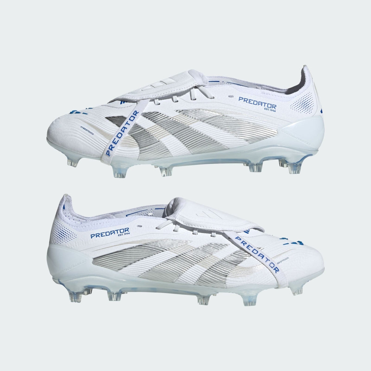 ID8965 adidas Predator Elite Fold Over Tongue FG Cloud White Silver (Men's)