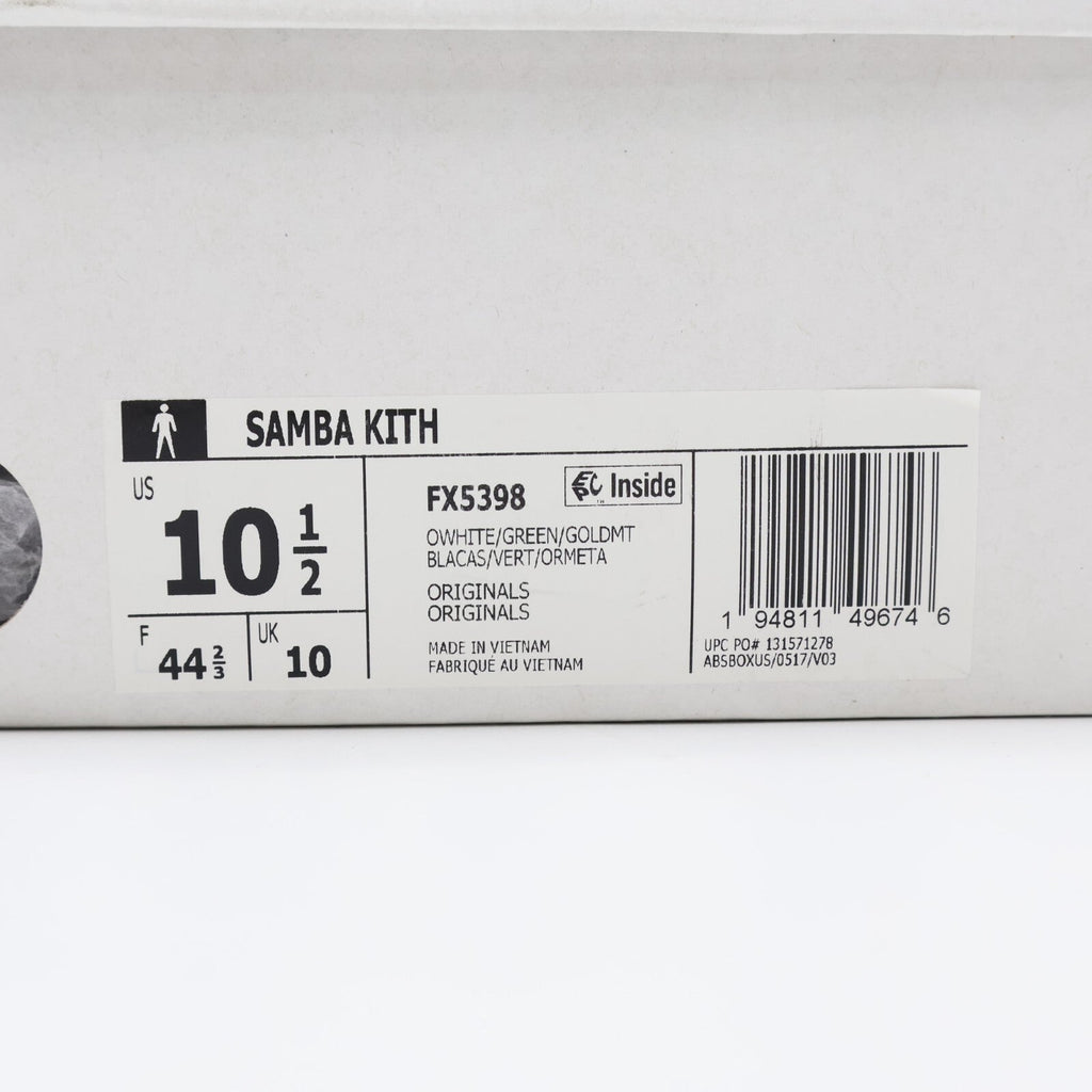 FX5398 KITH adidas Originals Samba OG White Green (Men's)