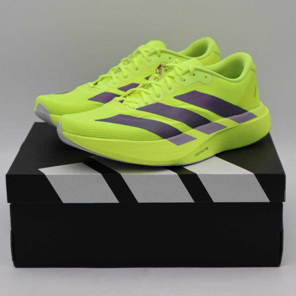 JR2024 adidas Adizero Evo SL Solar Yellow Aurora Plum Powder Plum (Men's)