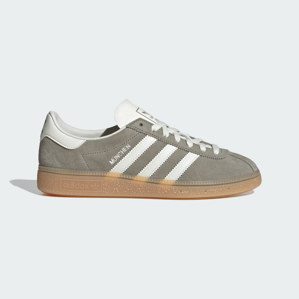 JS3990 adidas Originals Munchen Silver Pebble Off White Silver Metallic (Men's)