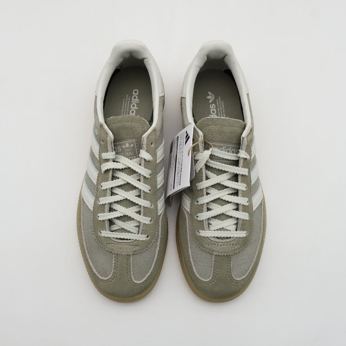 JR0850 adidas Originals  Handball Spezial Silver Pebble Orbit Grey Gum (Women's)