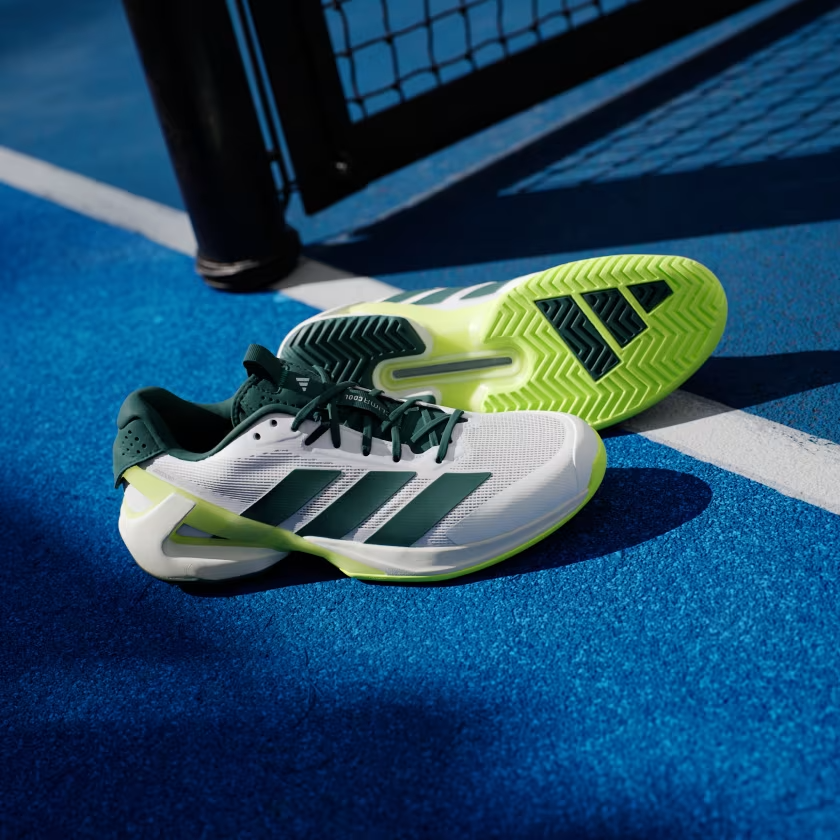 JR2714 adidas Adizero Ubersonic 5 Tennis Cloud White Aurora Ivy  (Men's)