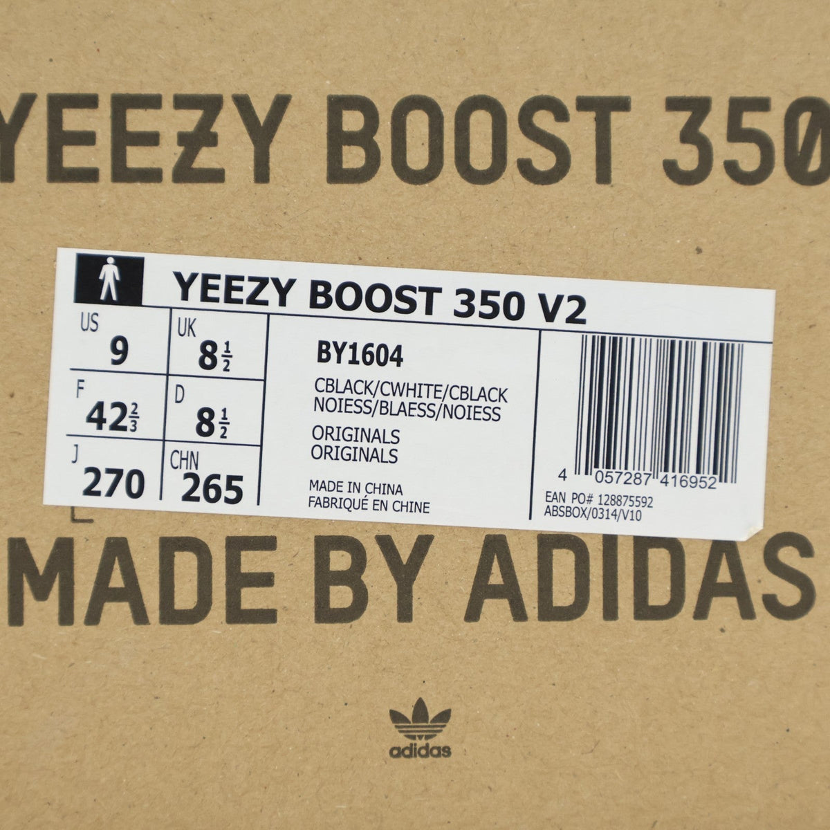 BY1604 adidas Yeezy Boost 350 V2 Core Black White Oreo