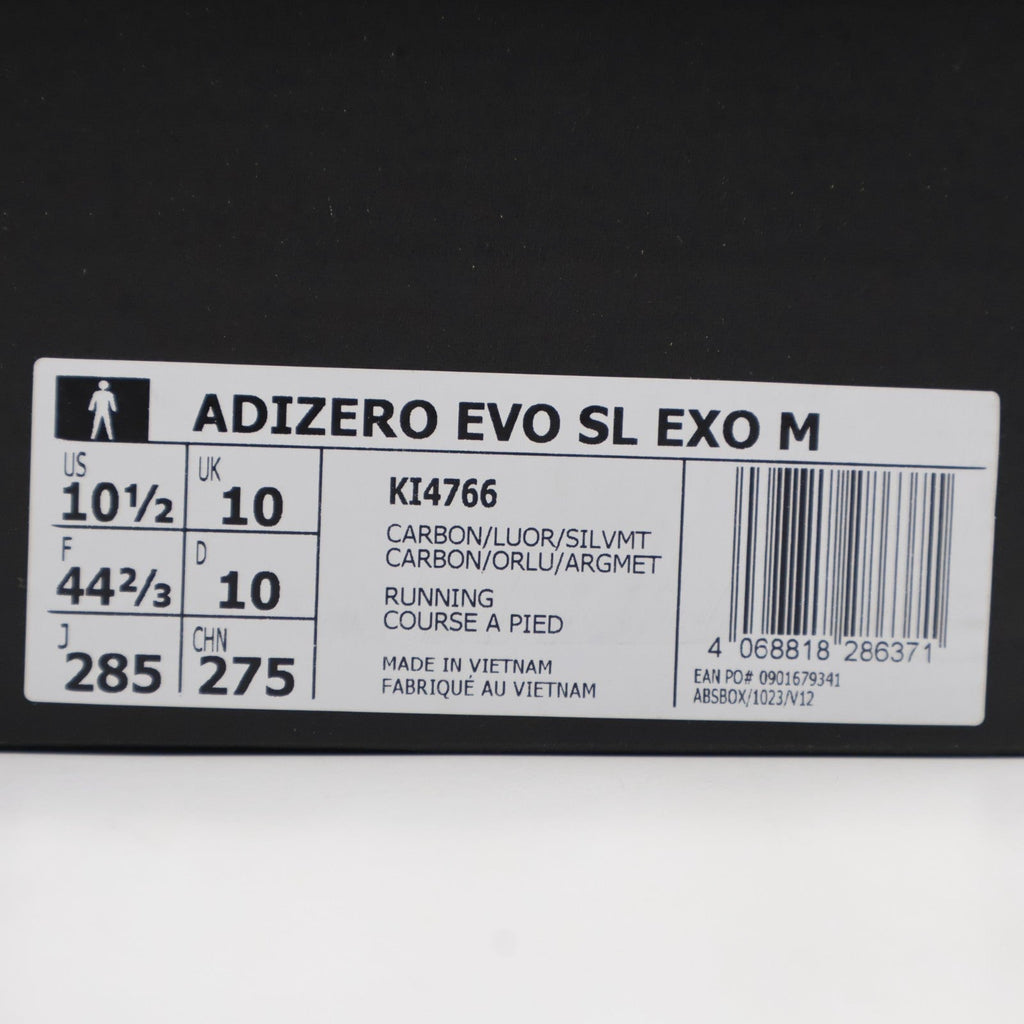 KI4766 adidas Adizero Evo Sl EXO Carbon Lucid Orange Silver Metallic (Men's)
