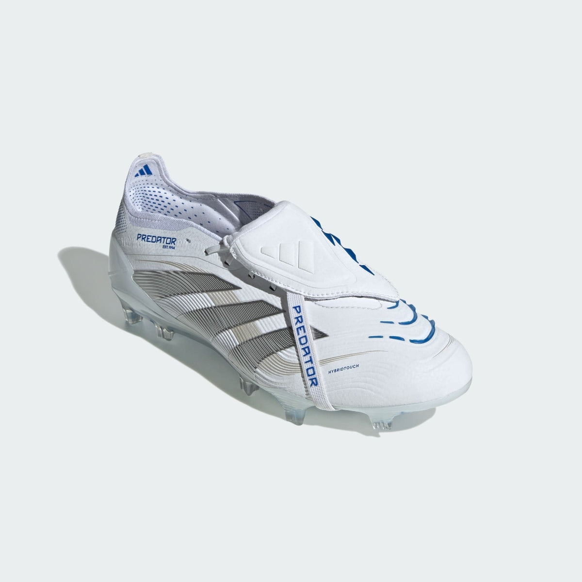 ID8965 adidas Predator Elite Fold Over Tongue FG Cloud White Silver (Men's)