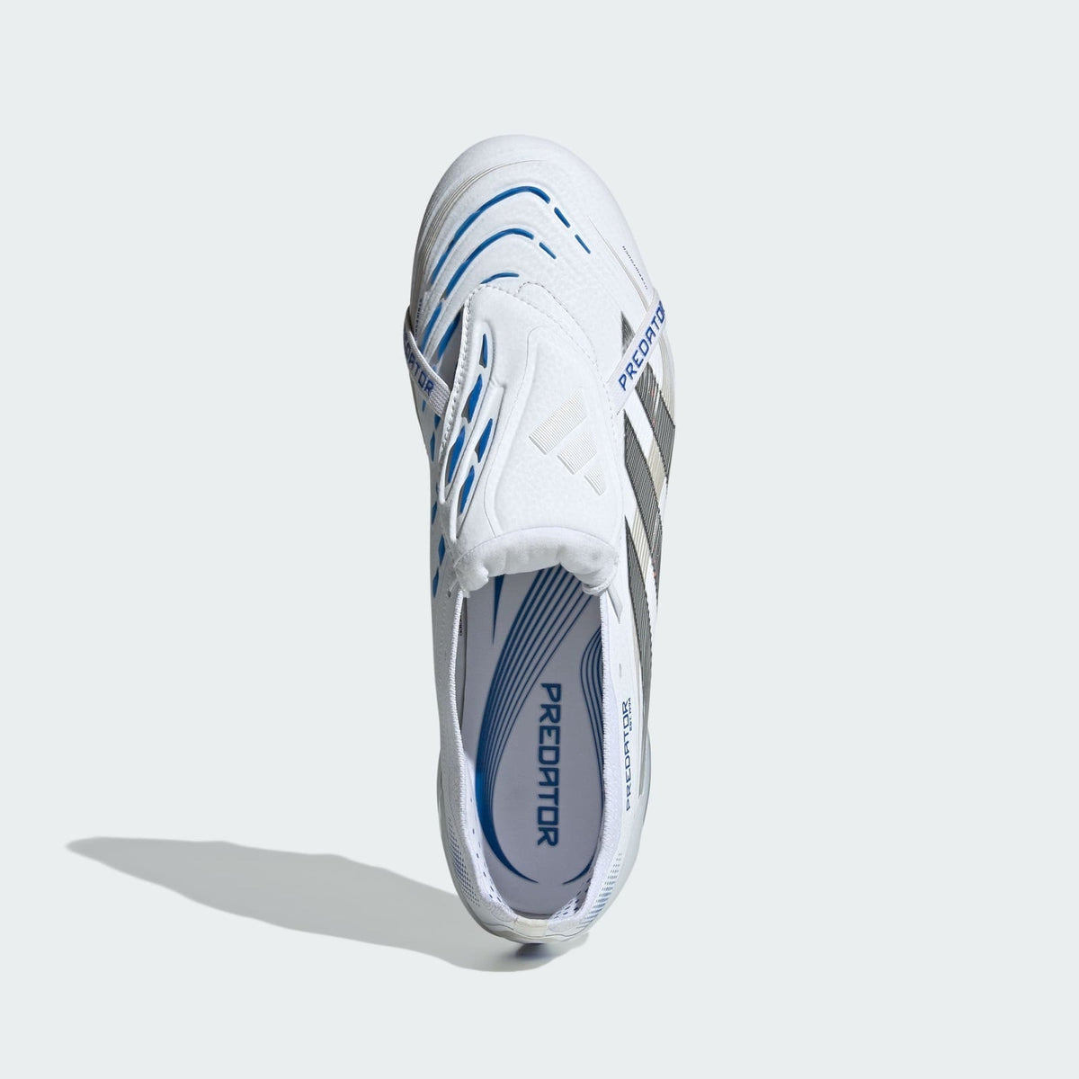 ID8965 adidas Predator Elite Fold Over Tongue FG Cloud White Silver (Men's)