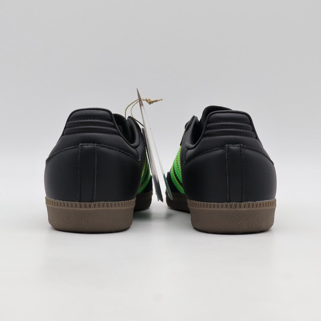 JR0911 adidas Originals Samba OG Core Black Screaming Green Gum (Men's)