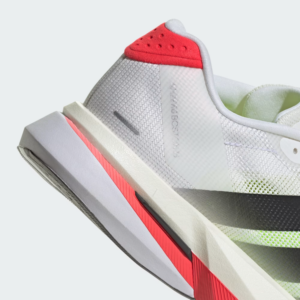 JS4934 adidas  Adizero Boston 13 Cloud White Core Black Lucid Red (Women's)