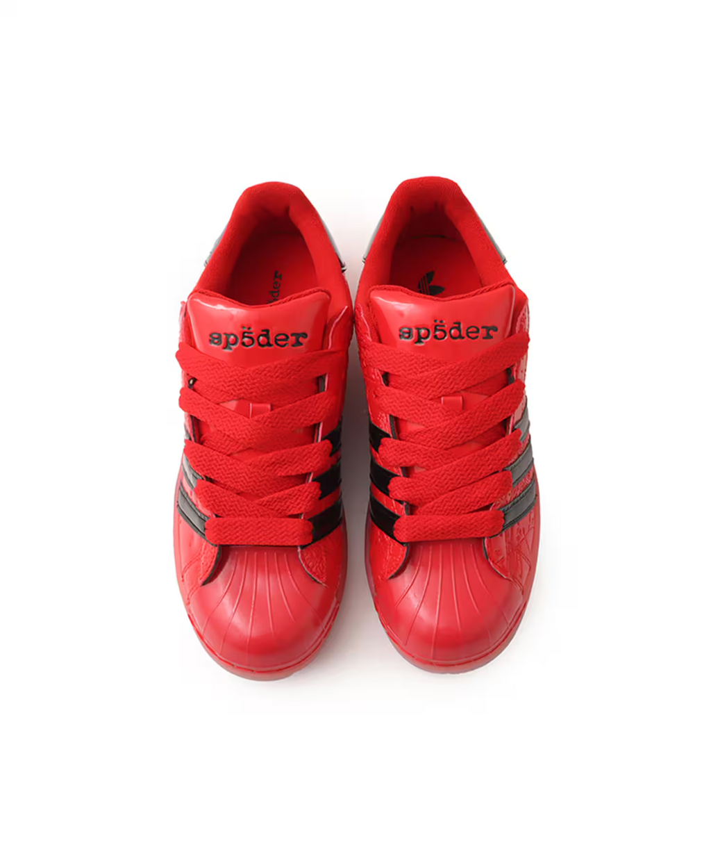 KJ7005 Sp5der adidas Superstar Red Core Black (Men's)
