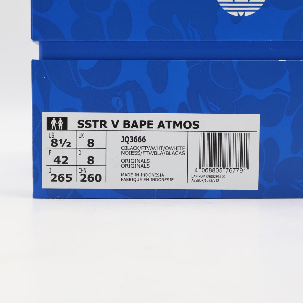 JQ3666 atmos A BATHING APE adidas Originals SSTR 5 Core Black Footwear (Men's)