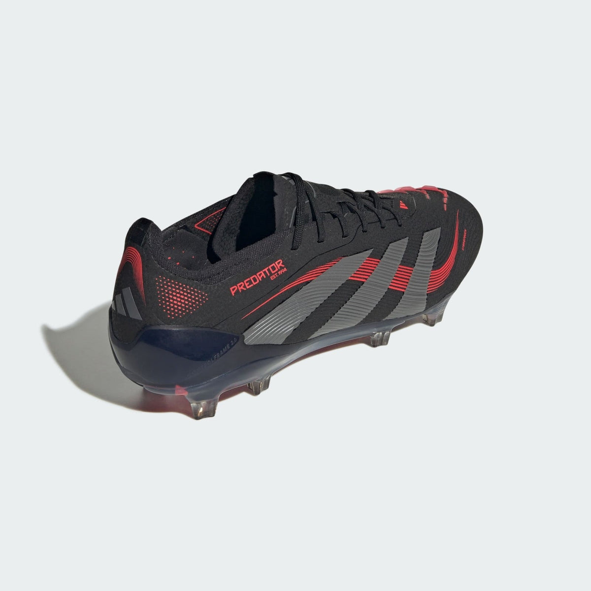 ID3878 adidas Predator Elite FG Core Black Grey Four Lucid Red (Men's)