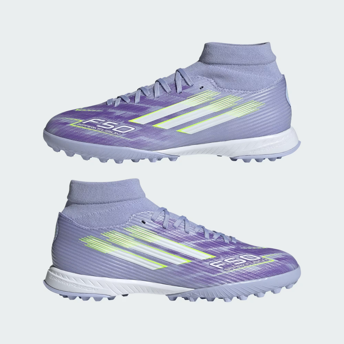 JI0014 adidas  F50 Sparkfusion League Turf Boots Violet Tone (Women's)