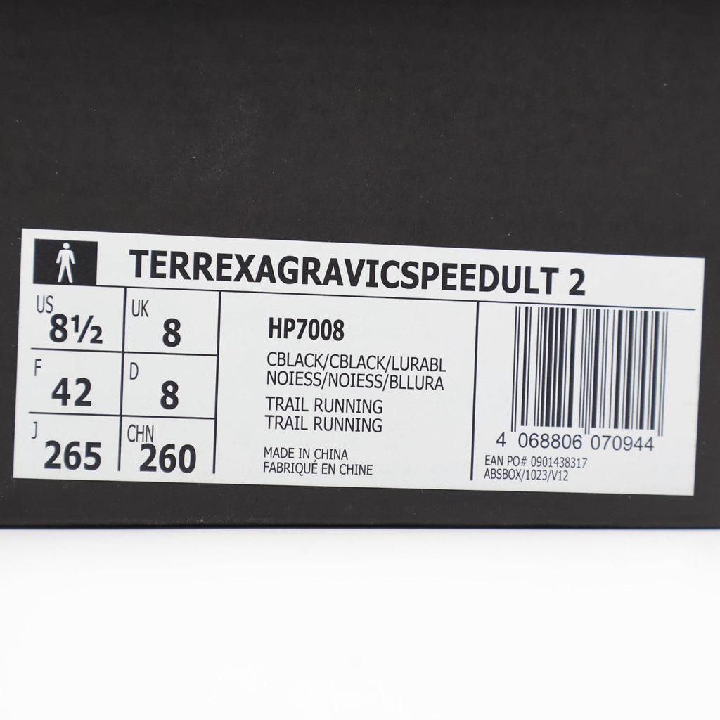 HP7008 adidas Terrex Agravic Speed Ultra 2 Trail Running Core Black Lucid (Men's