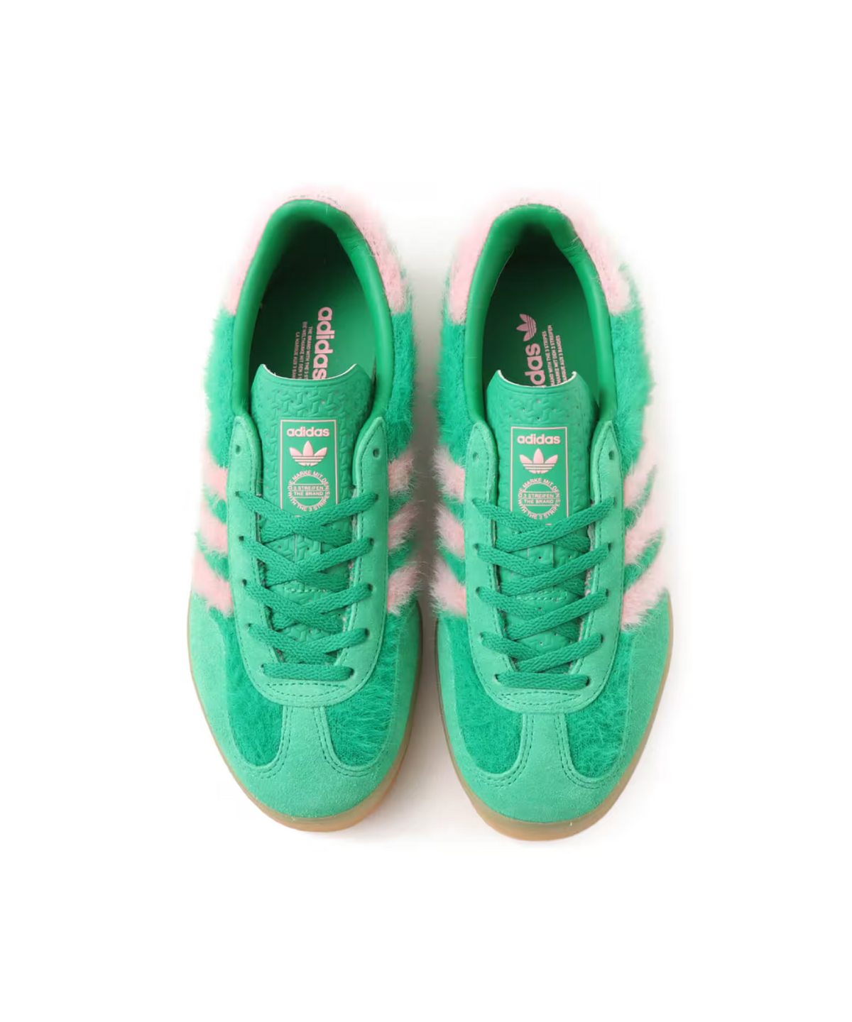 JP8342 adidas Originals Gazelle Indoor Green Glow Pink Gum (Men's)