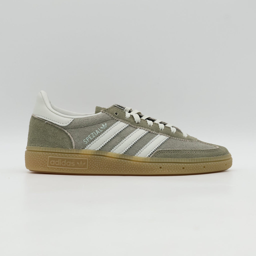 JR0850 adidas Originals  Handball Spezial Silver Pebble Orbit Grey Gum (Women's)