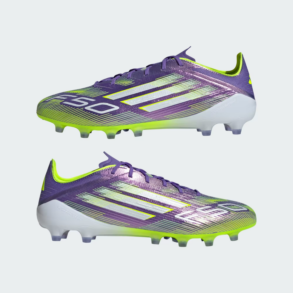 JH7638 adidas F50 ELITE AG Purple Rush Cloud White Lucid Lemon (Men's)