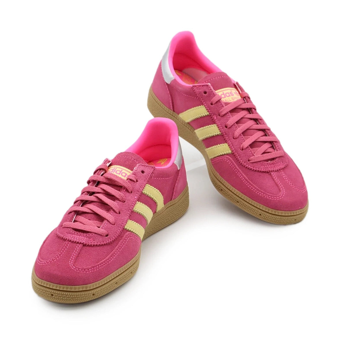 JI1407 adidas Originals Handball Spezial Lucid Pink Almost Yellow Silve (Women'