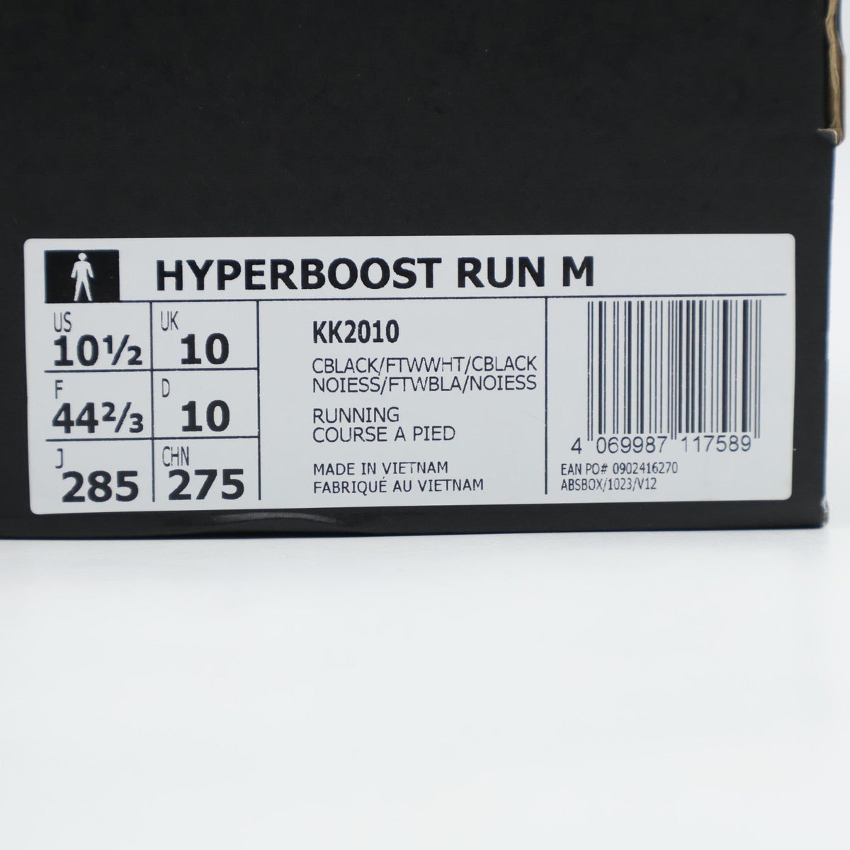 KK2010 adidas Hyperboost Run "Core Black/Cloud White" (Men's)