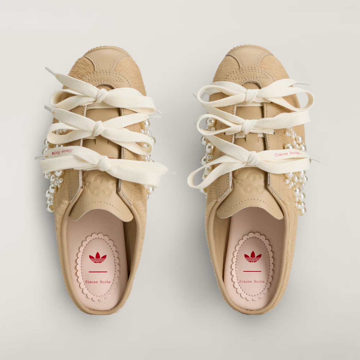 KJ5251 Simone Rocha Ã adidas Japan Slip-On Pony Hair "Beige" (Women's)