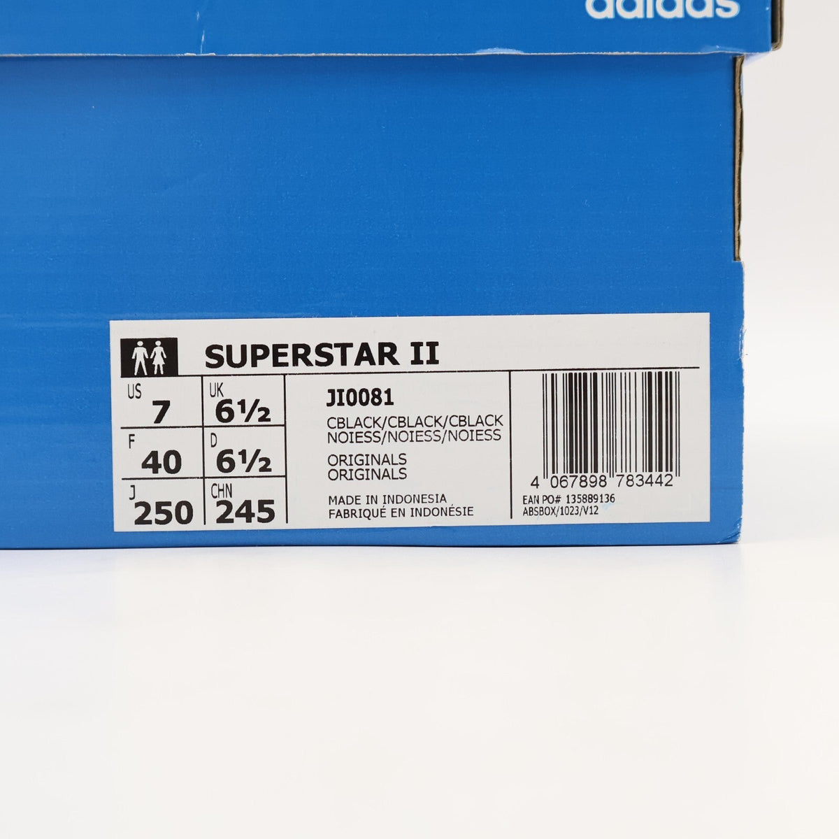 JI0081 adidas Originals Superstar 2 Core Black (Men's)