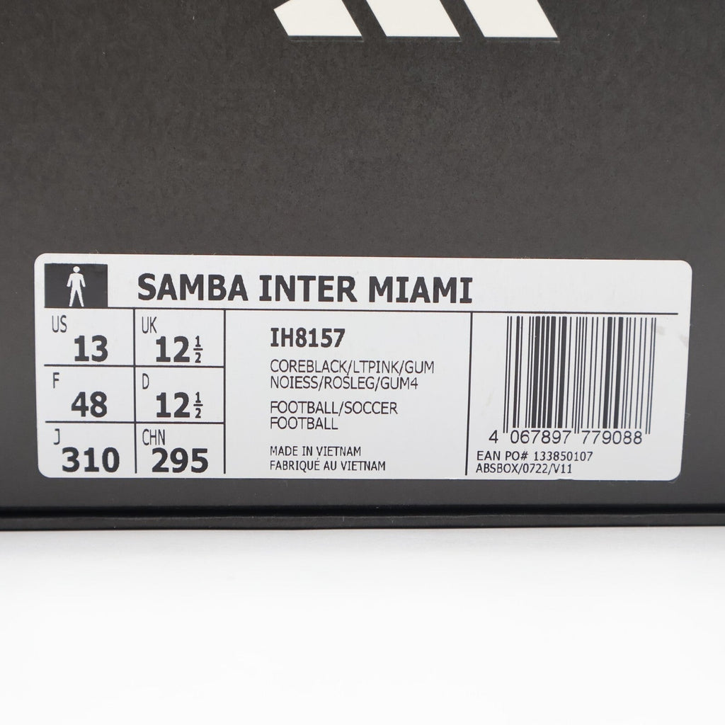IH8157 Inter Miami CF adidas Originals Samba Core Black Light Pink Gum (Men's)