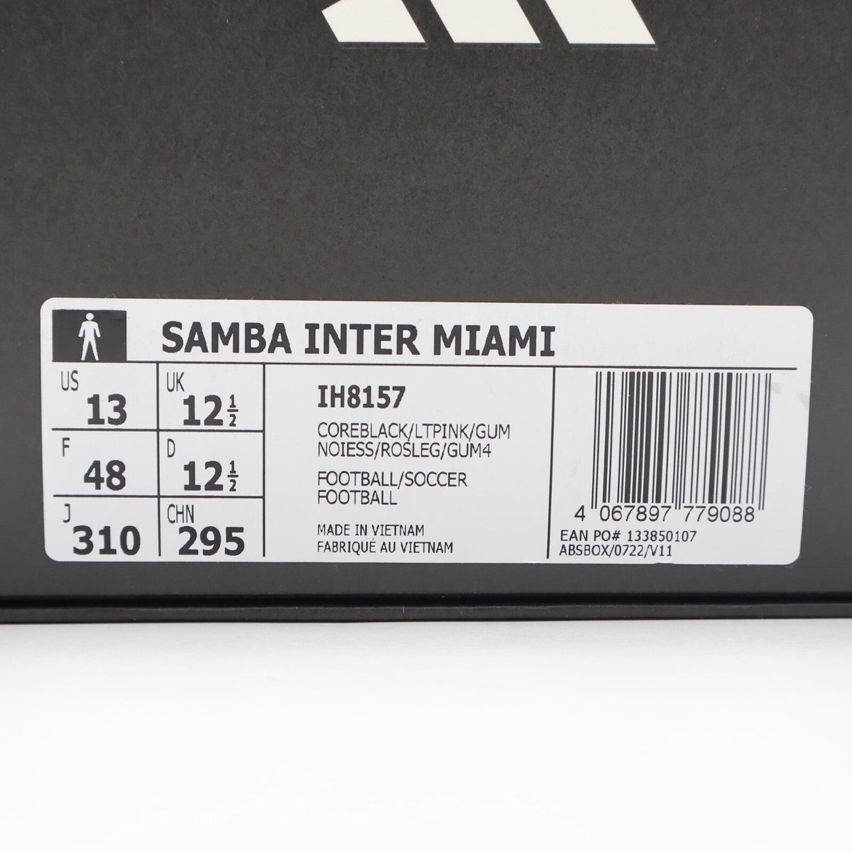 IH8157 Inter Miami CF adidas Originals Samba Core Black Light Pink Gum (Men's)