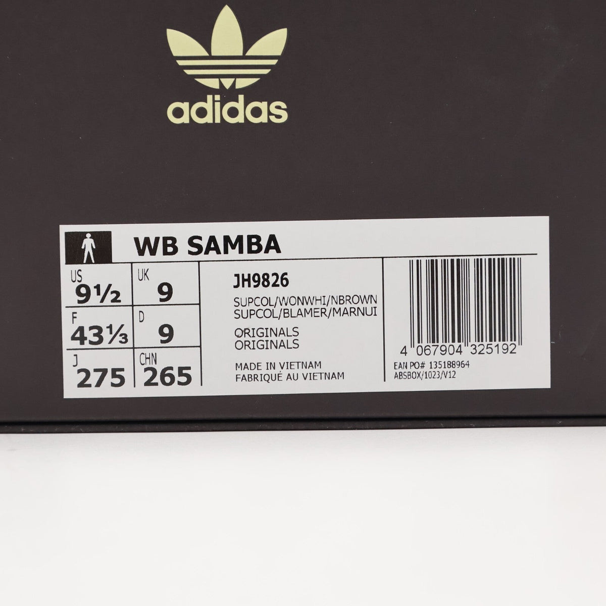JH9826 Wales Bonner adidas Originals Samba Supplier Color Wonder White (Men's)