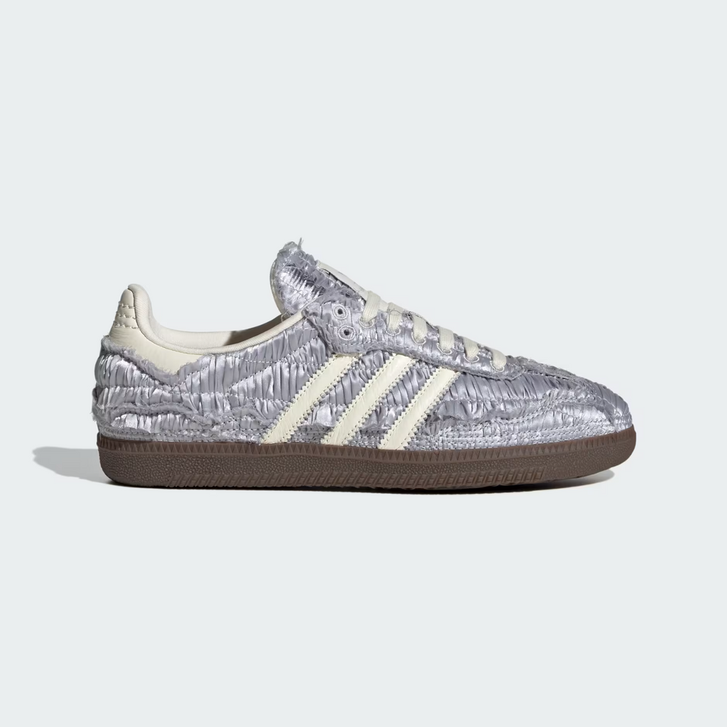 JP9283 Caroline Hu adidas Originals Samba Silver Metallic Cream White (Women's)