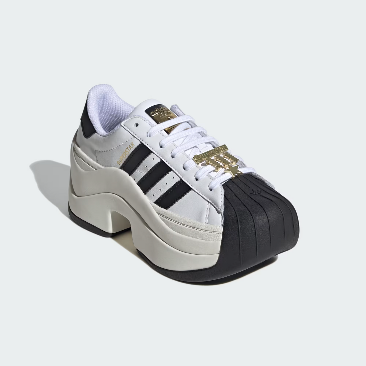 JR9895 adidas Originals Superstar Bold Cloud White Off White Core Black (Women's