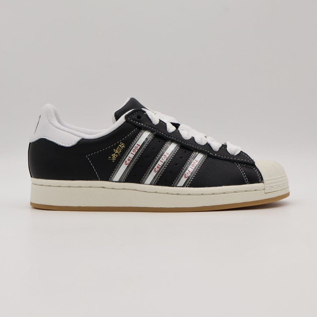 IH1313 Korn adidas Originals Superstar Core Black White Better Scarlet (Men's)