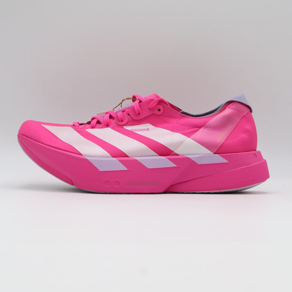 JR1269 adidas Adizero Adios Pro 4 Shock Pink Zero Metallic Aurora Plum (Men's)