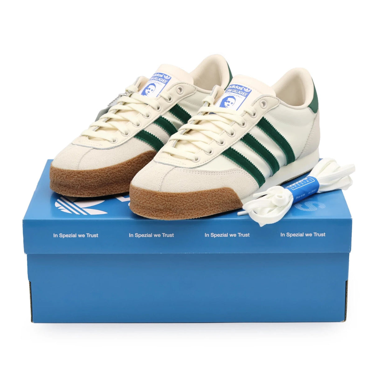 IF8358 Liam Gallagher adidas LG2 SPZL College Bottle Green Cream White (Men's)
