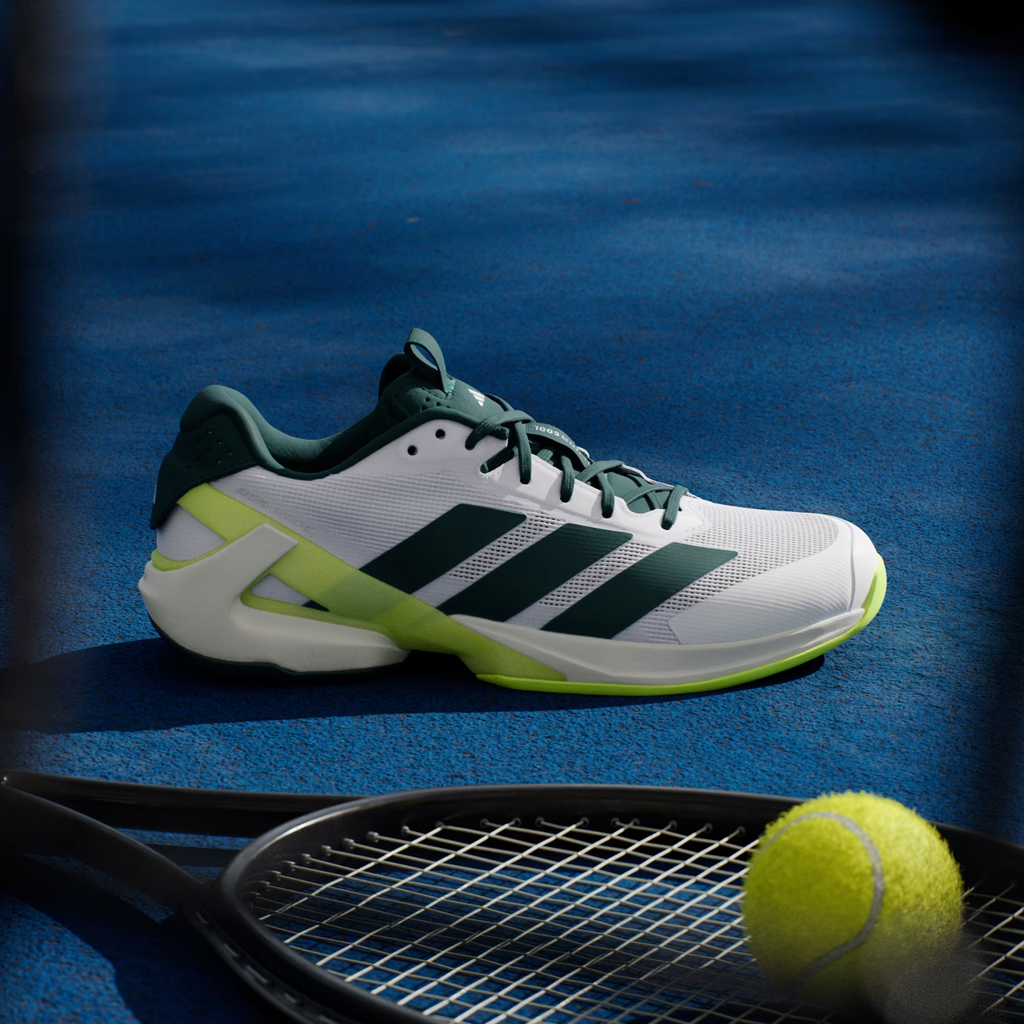 JR2714 adidas Adizero Ubersonic 5 Tennis Cloud White Aurora Ivy  (Men's)