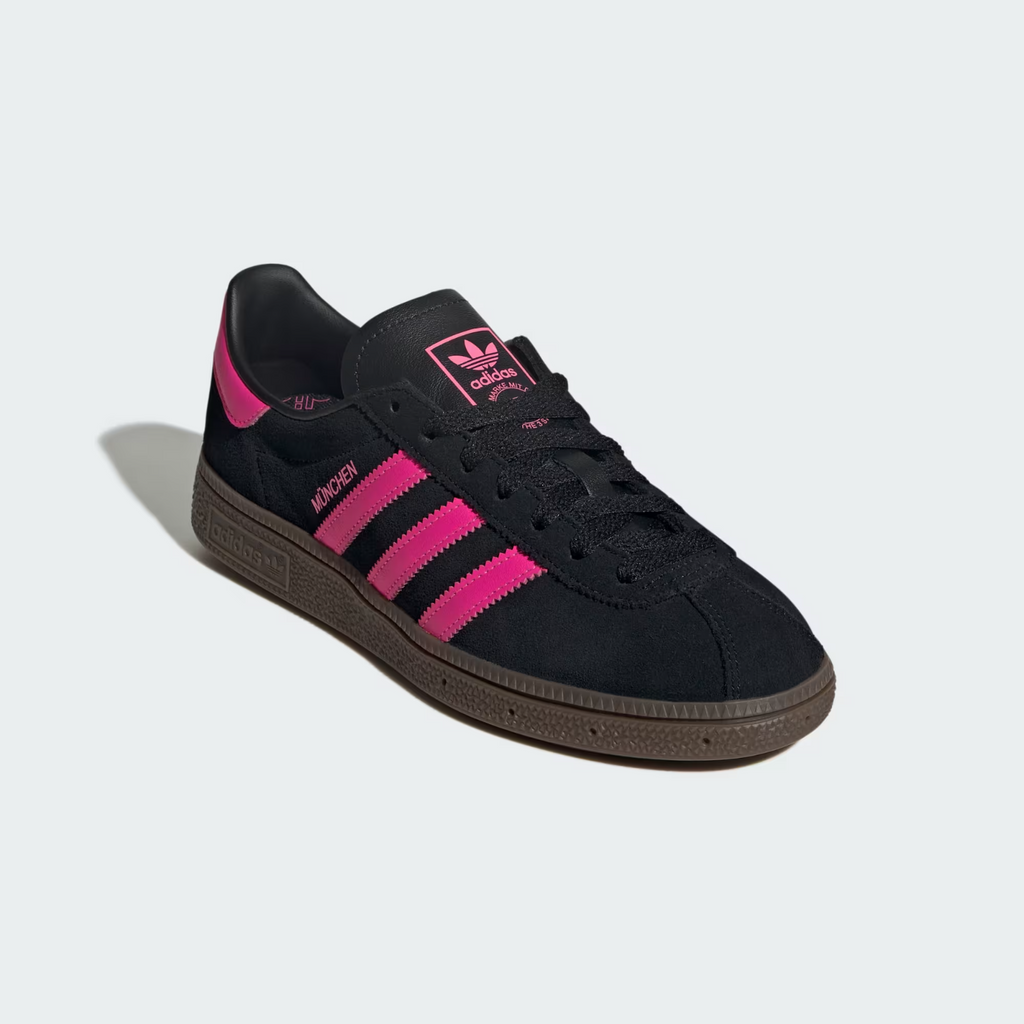 JS4000 adidas Originals Munchen Core Black Lucid Pink Gum (Men's)
