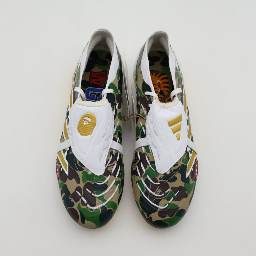 JS3104 A BATHING APE adidas Predator Elite FG Hemp Gold Metallic Cloud (Men's)
