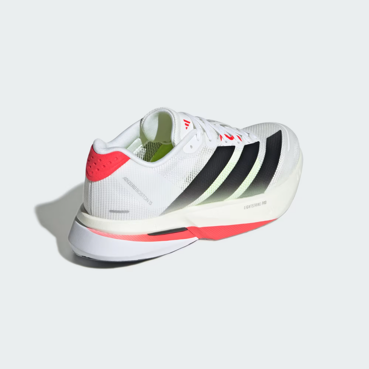 JS4934 adidas  Adizero Boston 13 Cloud White Core Black Lucid Red (Women's)