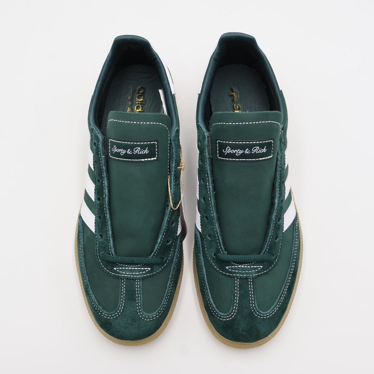 JP7067 Sporty Rich adidas Originals Handball Spezial Dark Green (Men's)