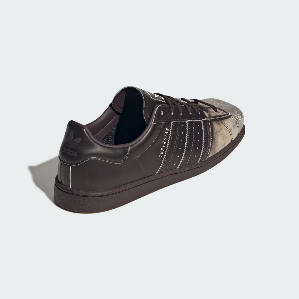 KI7296 adidas Superstar SQ "Aurora Coffee/Silver Metallic/Cream White" (Women's)