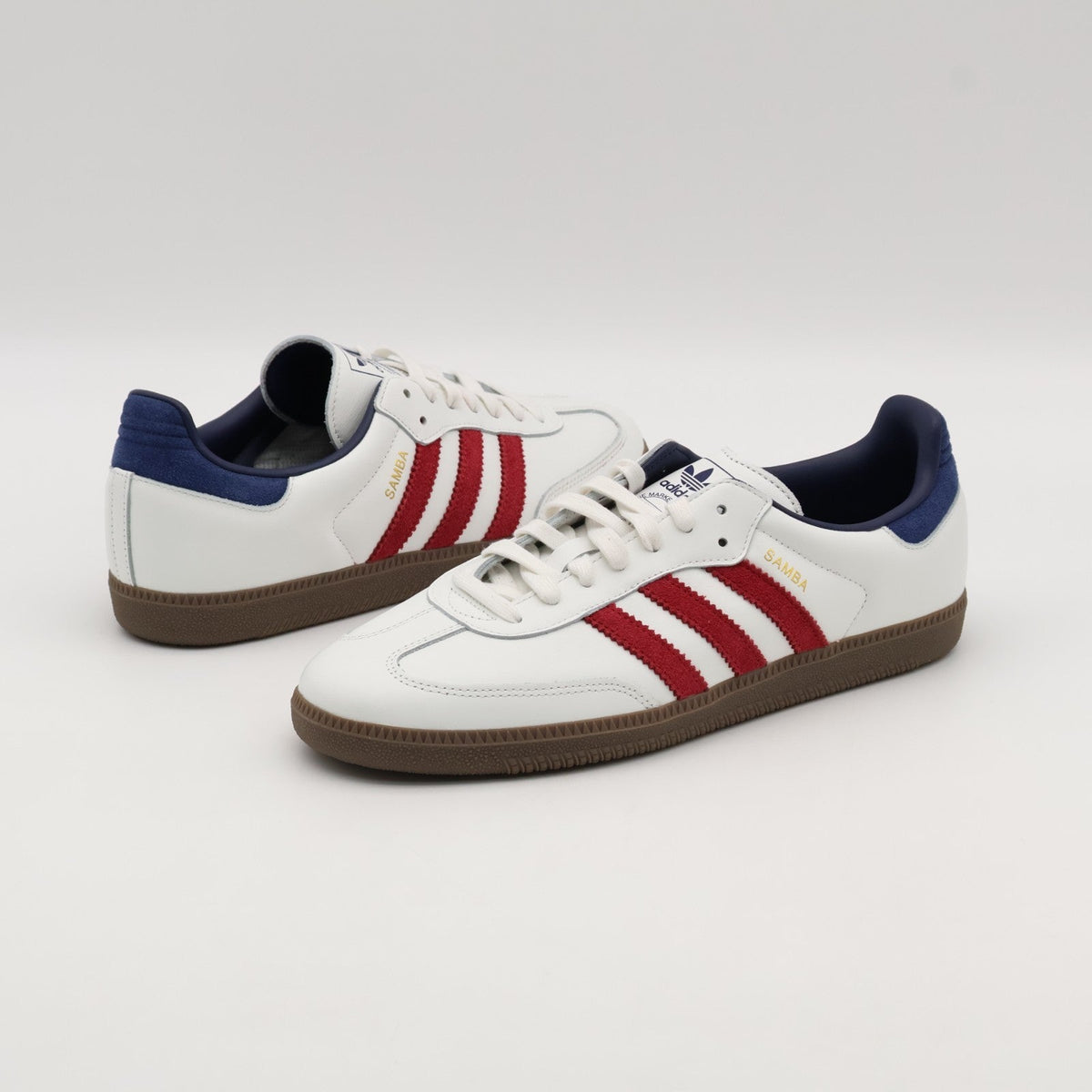 IH4881 adidas Originals Samba OG Core White Team Victory Red Night Indigo (Men's