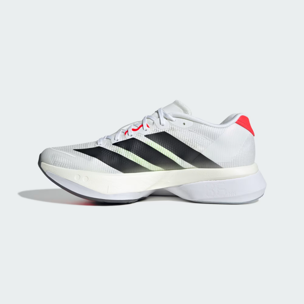 JS4934 adidas  Adizero Boston 13 Cloud White Core Black Lucid Red (Women's)