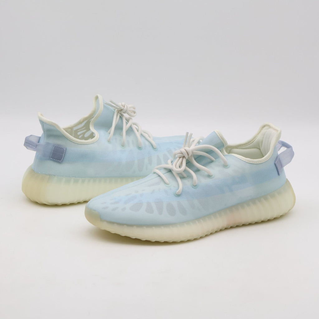 GW2869 Adidas Yeezy Boost 350 V2 Mono Ice Light Crystal Blue White Beige Aqua
