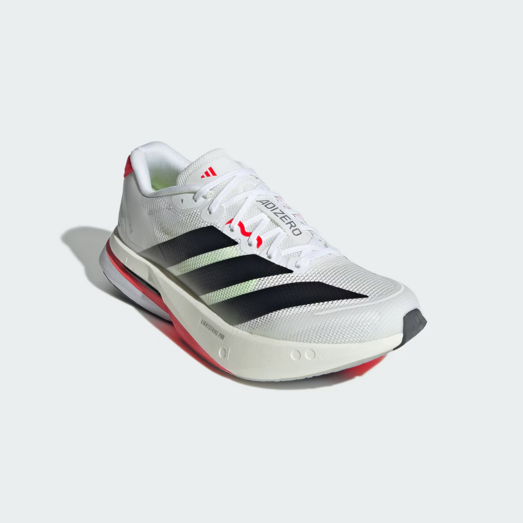 JS4934 adidas  Adizero Boston 13 Cloud White Core Black Lucid Red (Women's)