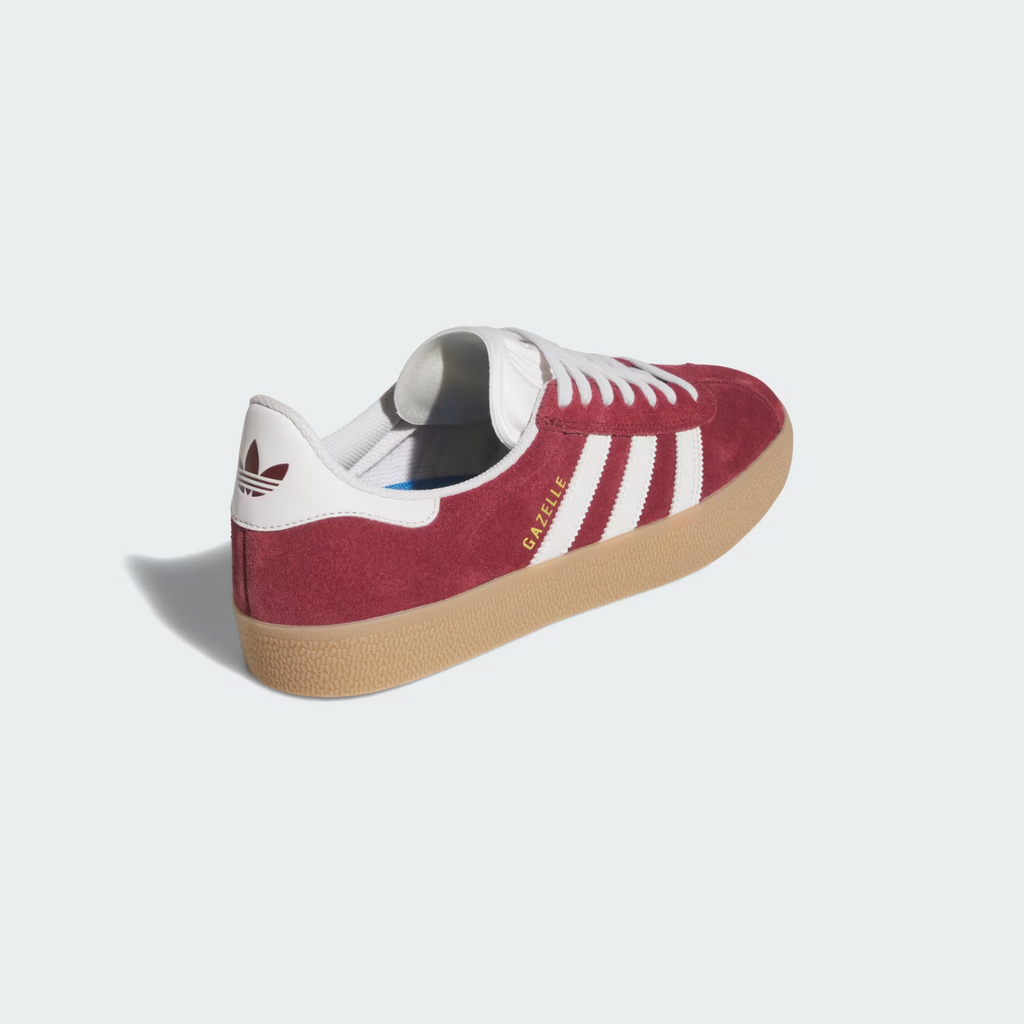 JR2000 adidas Originals Gazelle ADV Shadow Red Crystal White Gold (Men's)