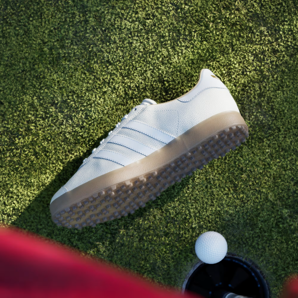 JI4156 adidas Originals Gazelle Lux Spikeless Golf Chalk White Cloud White (Men'
