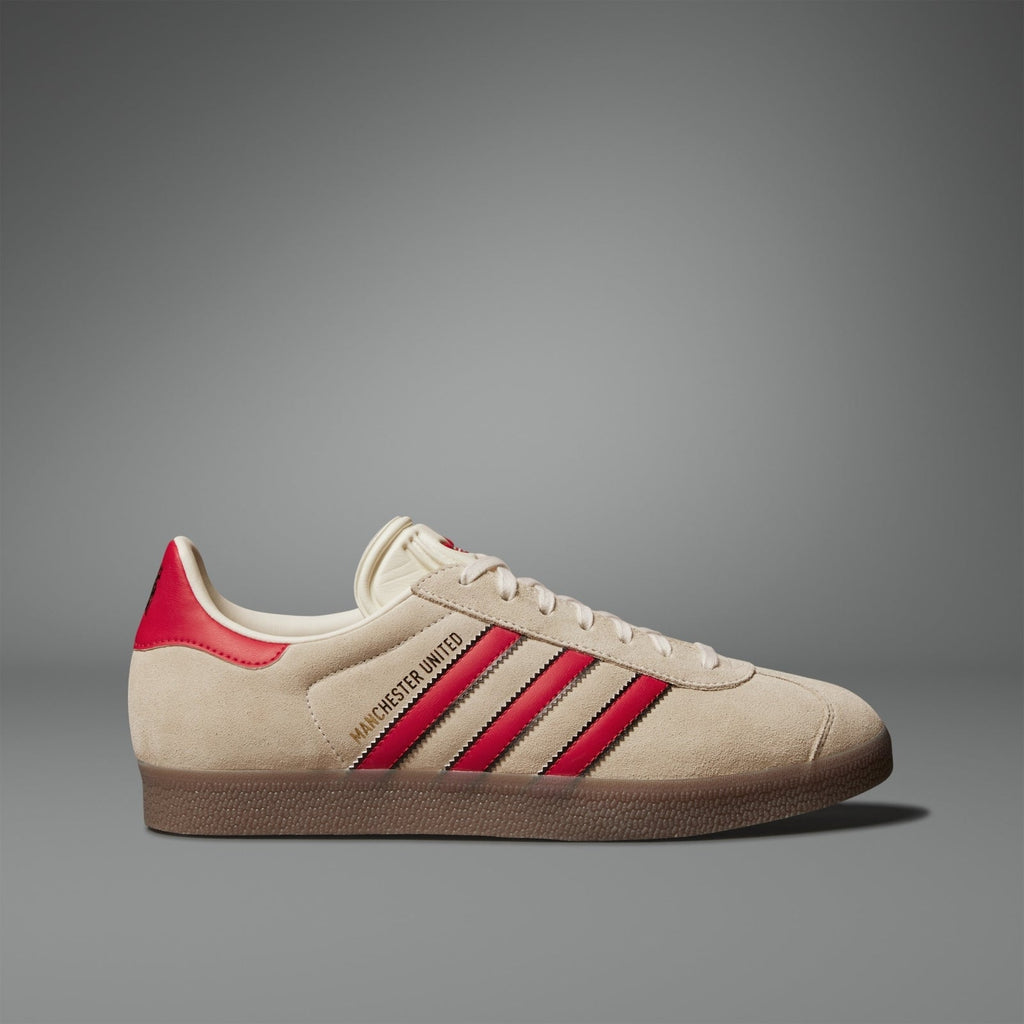 JS3040 Manchester United adidas Originals Gazelle Terrace Cream White Red (Men's